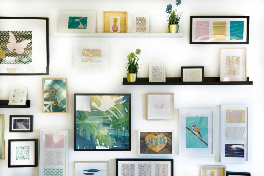 decoração quadros e leveza